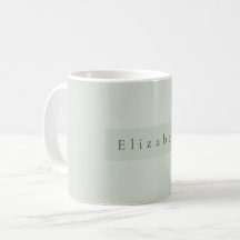 Taza con nombre moderno