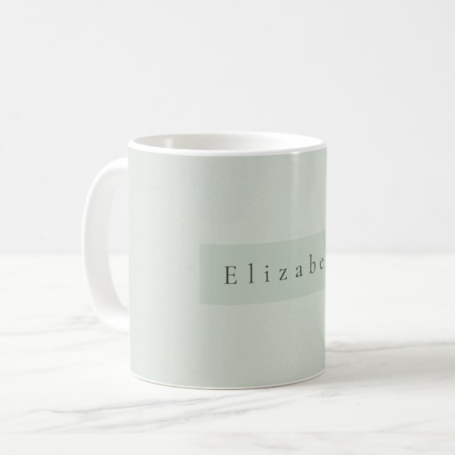 De Café Taza con nombre moderno (Anverso izquierdo)