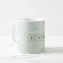 Taza con nombre moderno