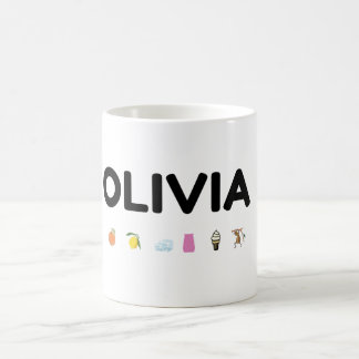 De Café taza con nombre Olivia