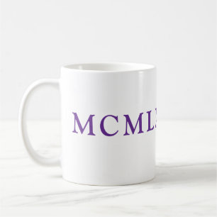 De Café Taza con números romanos
