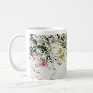 De Café Taza con patrón floral denso rústico   Hogar Cotta