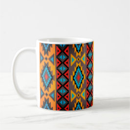 De Café Taza con patrón geométrico precioso