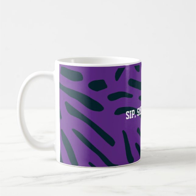 De Café Taza con patrón personalizado (Izquierda)