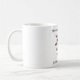 De Café Taza con Rosa Roja con Espinas