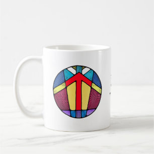De Café Taza con Runas Tiwaz Art Nouveau – ¡VICTORIA!