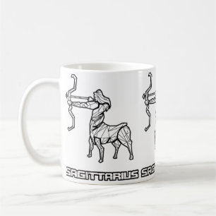De Café Taza con signo zodiacal Sagitario
