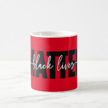 Taza con tipografía Stylish Black Lives Matter