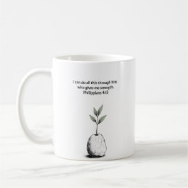 De Café Taza con versículo bíblico Filipenses 4:13 regalo 