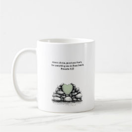 De Café Taza con versículo bíblico Proverbios 4:23 Regalo 