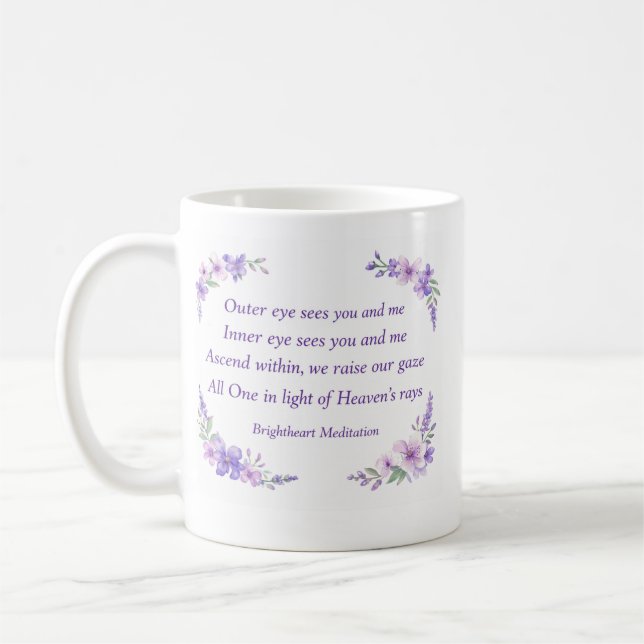De Café Taza con verso (Izquierda)