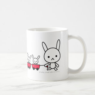 De Café Taza - conejo con los pequeños conejos