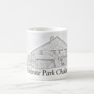 De Café Taza conmemorativa del chalet del parque del