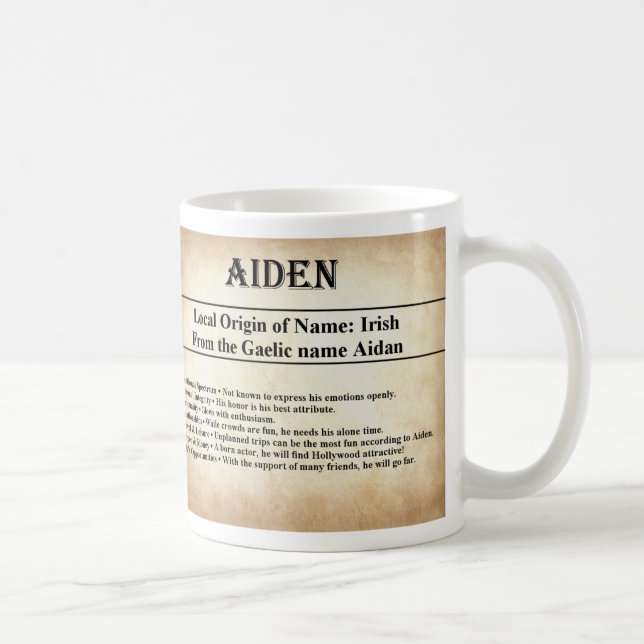 De Café Taza conocida del significado - Aiden (Derecha)