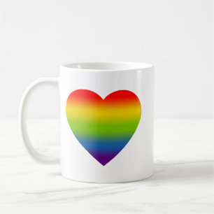 De Café Taza Corazón Arcoíris