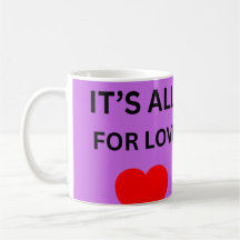 taza corazón púrpura