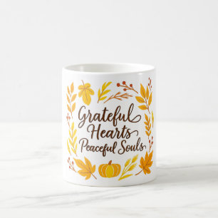 De Café Taza 'Corazones Agradecidos, Almas Pacíficas'