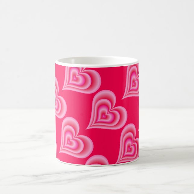 De Café Taza corazones rosas (Centro)