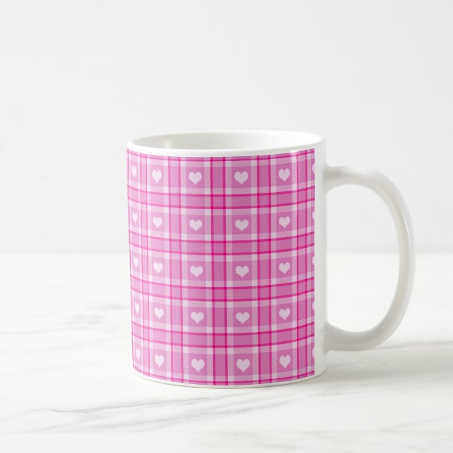 De Café Taza Corazones Rosas (Derecha)