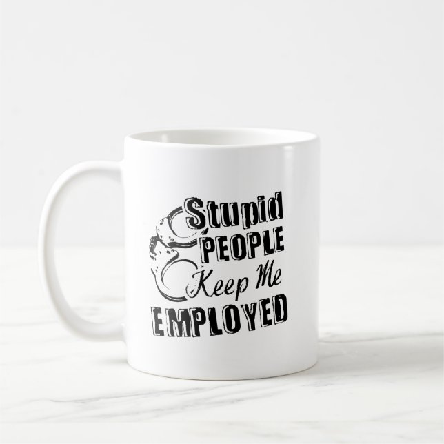 De Café Taza correccional del trabajo del oficial (Izquierda)