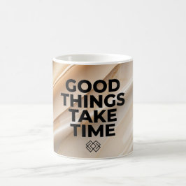 De Café Taza Cosas Buenas Toman Tiempo Frase Motivadora Ma
