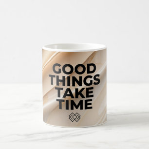 De Café Taza Cosas Buenas Toman Tiempo Frase Motivadora Ma