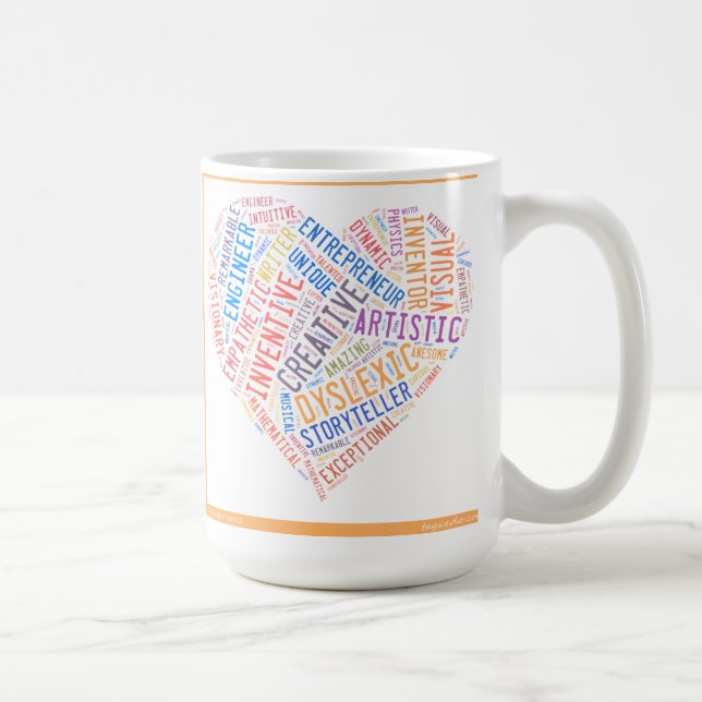 De Café Taza creativa del disléxico (Derecha)