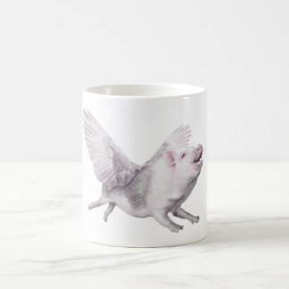De Café Taza creativa del regalo del cerdo lindo del vuelo