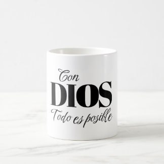 De Café Taza Cristiana "Con Dios todo es posible" Mateo 19