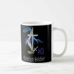 De Café Taza cristiana del arte