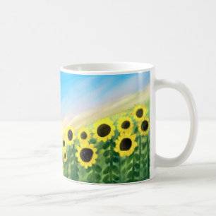 De Café Taza cristiana (girasoles)