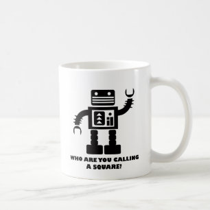 De Café Taza cuadrada del robot