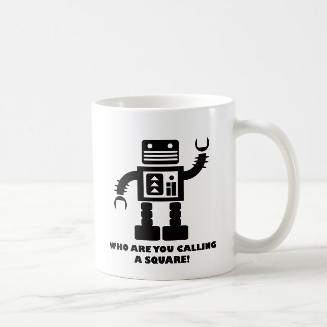 De Café Taza cuadrada del robot (Derecha)