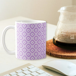 De Café Taza Cuadrada Octagonal Morada