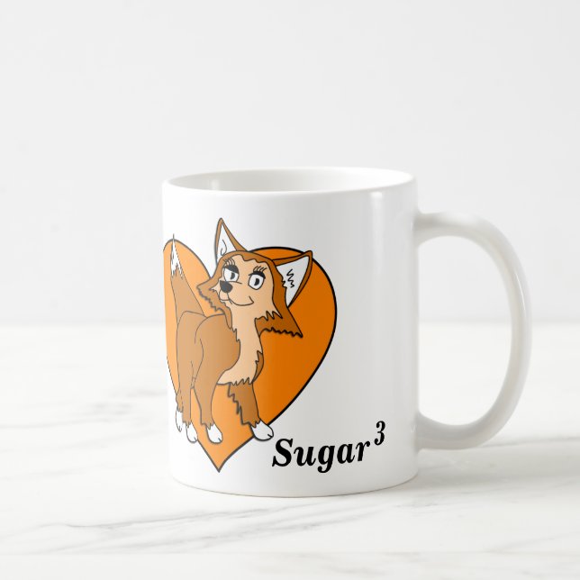 De Café Taza cubicada azúcar (Derecha)