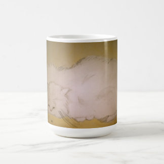 De Café Taza curiosa del gato