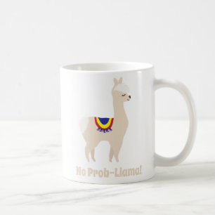 De Café Taza Cute cartoon no Prob-Llama