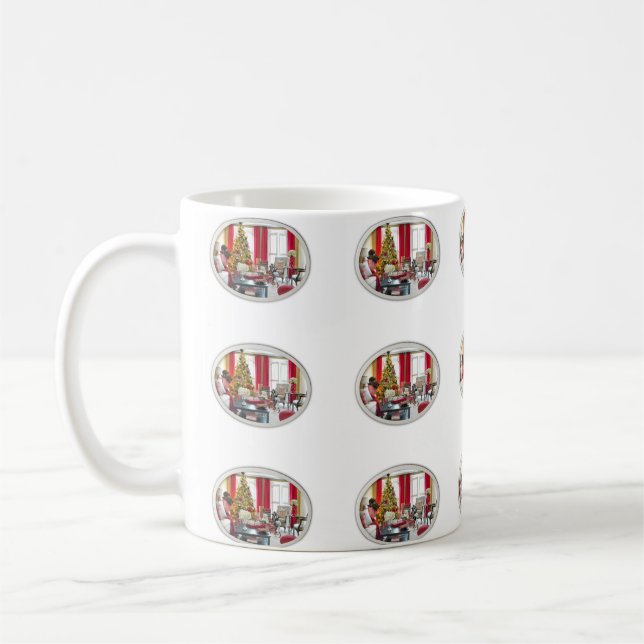 De Café Taza Decorativa (Izquierda)