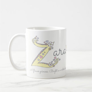 De Café Taza decorativa del monograma del significado