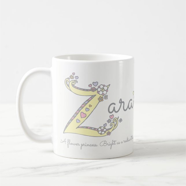 De Café Taza decorativa del monograma del significado (Izquierda)
