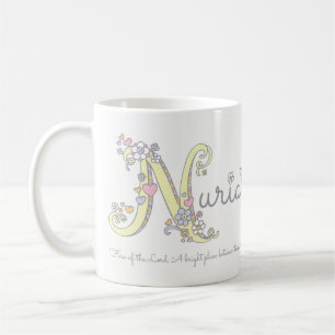De Café Taza decorativa del monograma del significado