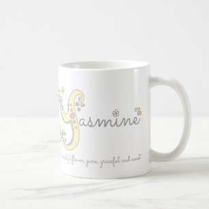 De Café Taza decorativa del monograma del significado