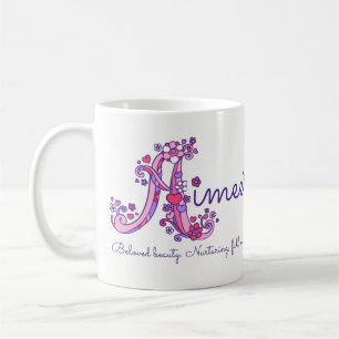De Café Taza decorativa del monograma del significado
