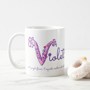 De Café Taza decorativa del monograma del significado