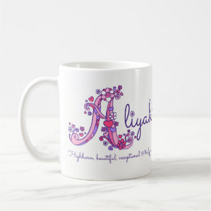 De Café Taza decorativa del monograma del significado