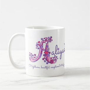 De Café Taza decorativa del monograma del significado
