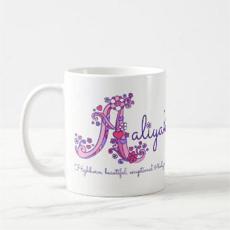 De Café Taza decorativa del monograma del significado