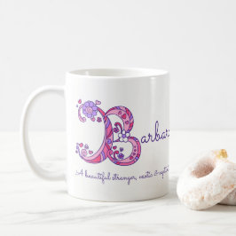 De Café Taza decorativa del monograma del significado