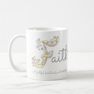 De Café Taza decorativa del monograma del significado