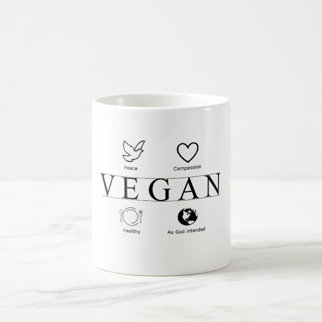 De Café Taza definida vegano (Centro)
